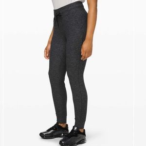Lululemon ready to rulu jogger, size 4, heathered dark cast/black